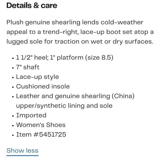 Women's Black Leather Boots with Shearling Lining - Picture 9 of 10